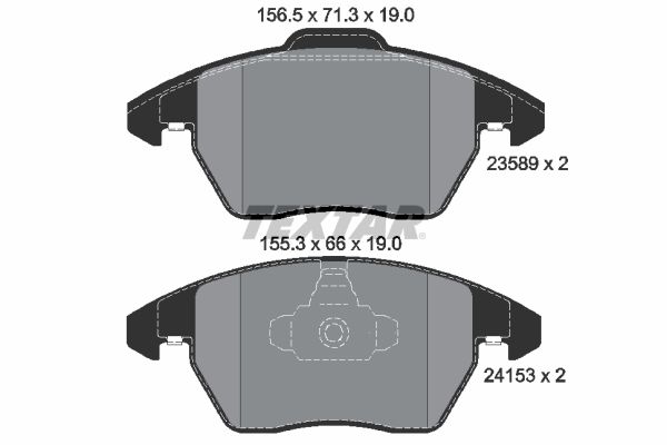 Гальмівні колодки дискові TEXTAR 2358901 - zapix