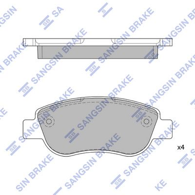 Гальмівні колодки дискові HI-Q SP1808 - zapix