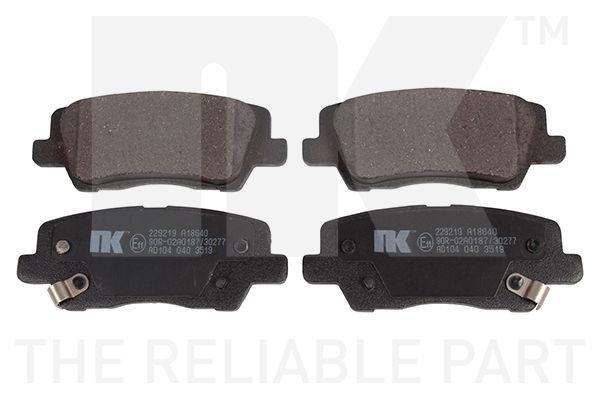 Гальмівні колодки дискові NK 229219 - zapix