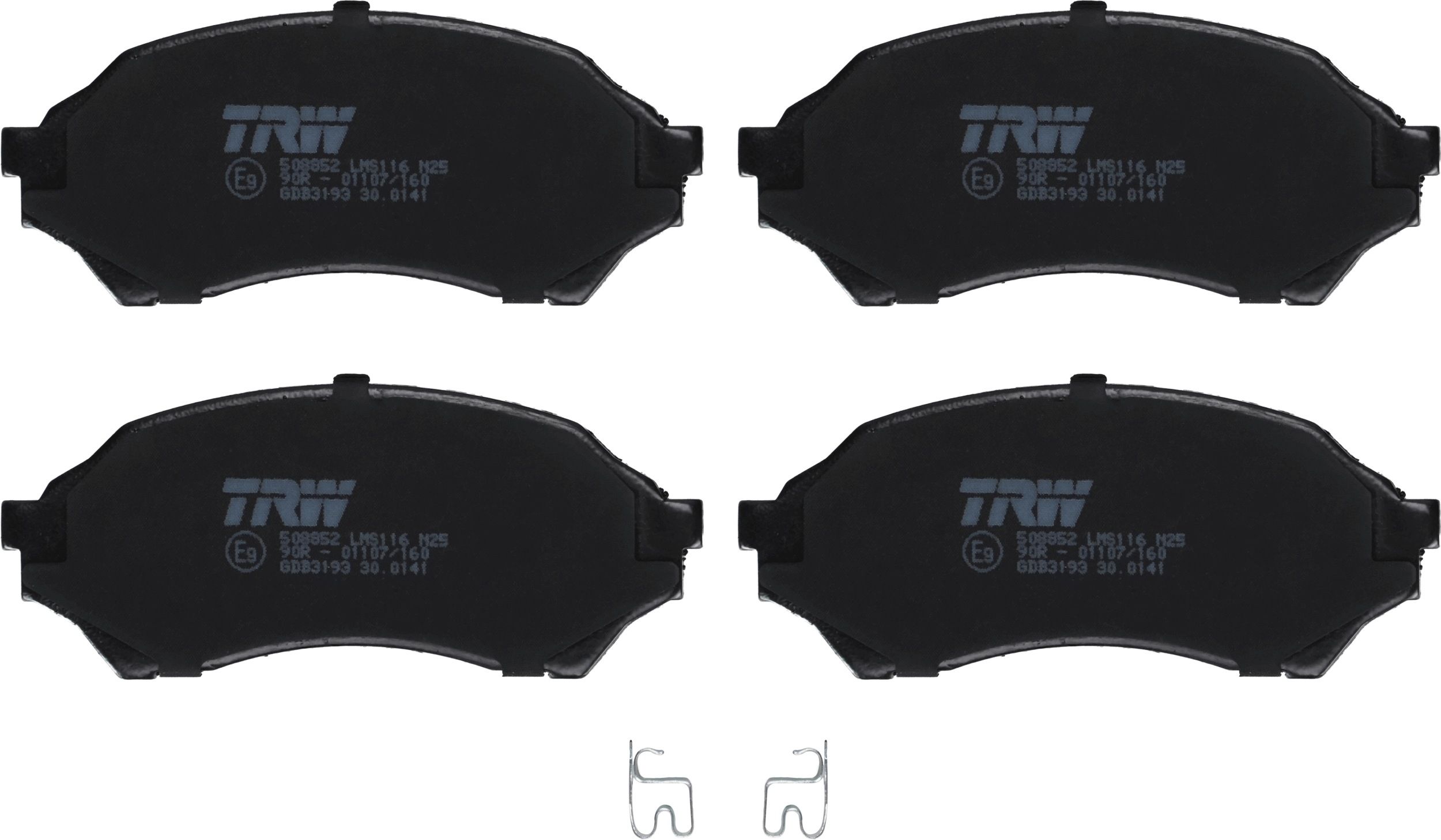 Гальмівні колодки дискові TRW GDB3193 - zapix