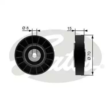 Обвідний ролик ременя приводного GATES T36214 - zapix