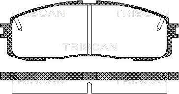 Гальмівні колодки дискові TRISCAN 811013152 - zapix