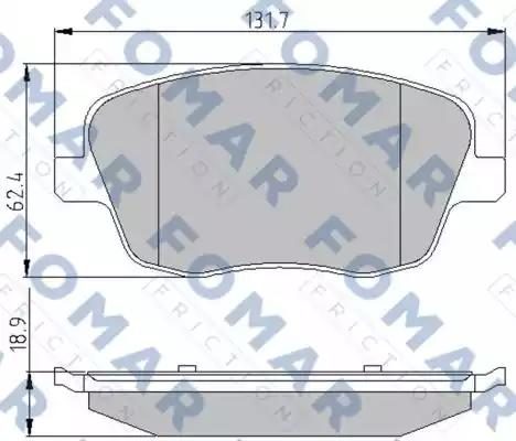 Гальмівні колодки дискові FOMAR FRICTION FO908081 - zapix