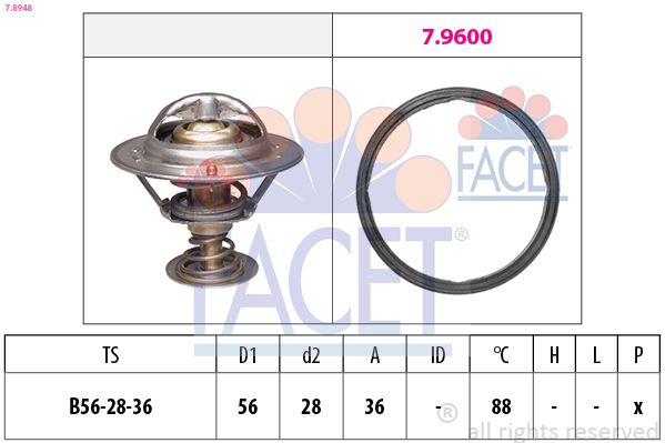 Термостат FACET 78948 - zapix