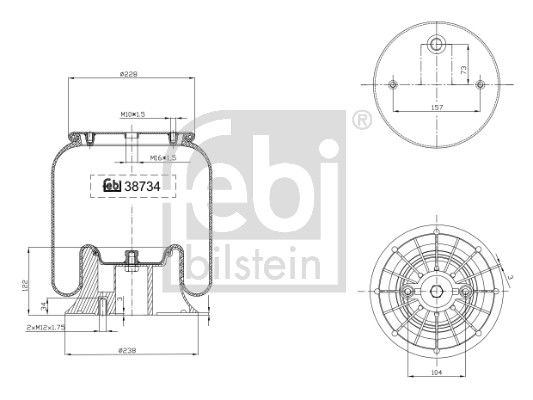 Пневматична підвіска FEBI BILSTEIN 38734 - zapix