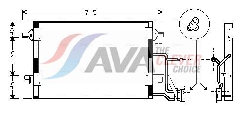 Радіатор кондиціонера AVA QUALITY COOLING AI5173 - zapix