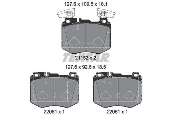 Гальмівні колодки дискові TEXTAR 2115203 - zapix