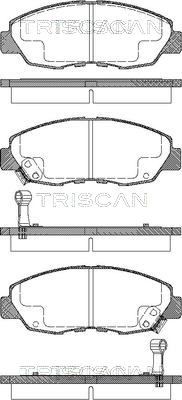 Гальмівні колодки дискові TRISCAN 811040972 - zapix