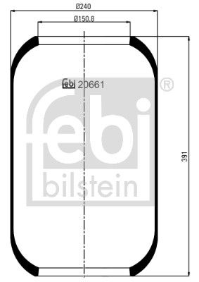 Пневматична підвіска FEBI BILSTEIN 20661 - zapix