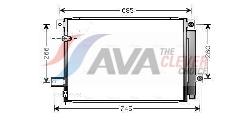 Радіатор кондиціонера AVA QUALITY COOLING TOA5409D - zapix