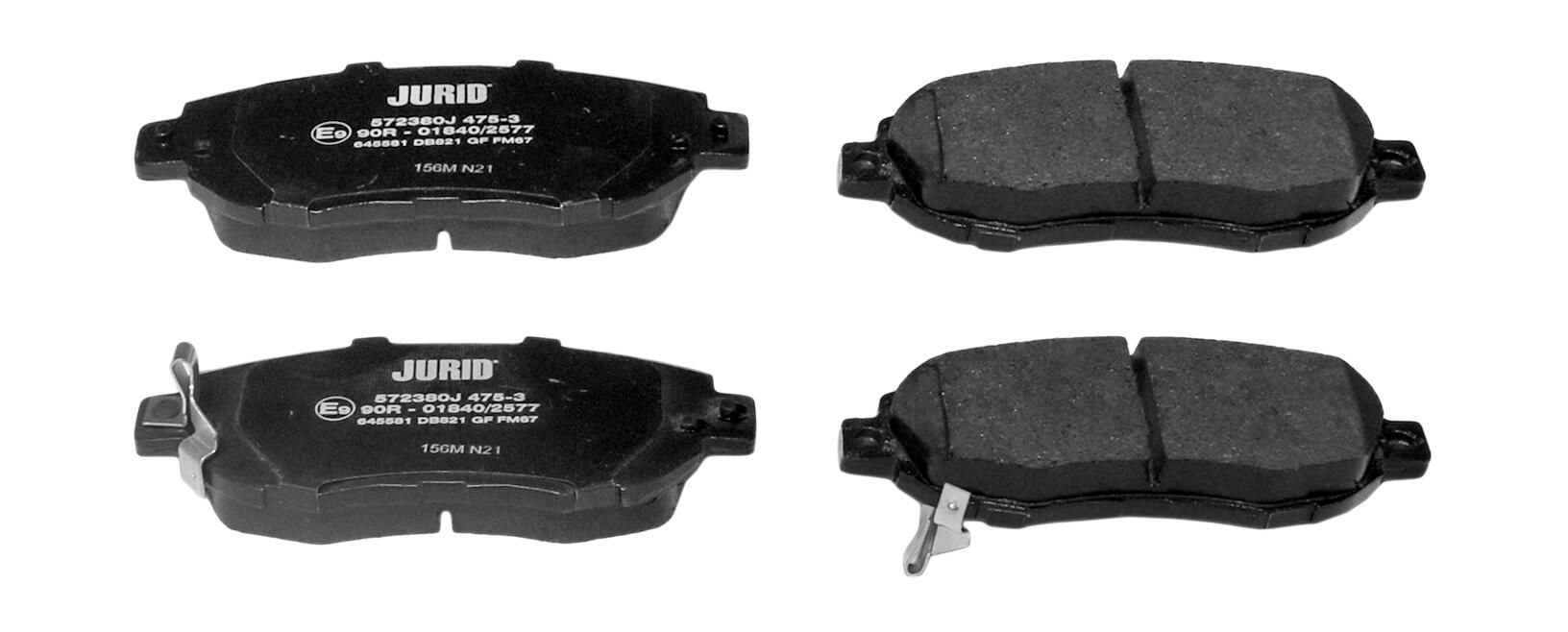 Гальмівні колодки дискові JURID 572380J - zapix