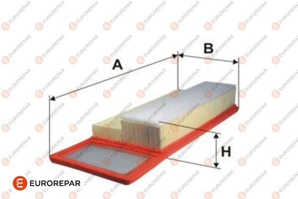 Повітряний фільтр EUROREPAR 1612865580 - zapix