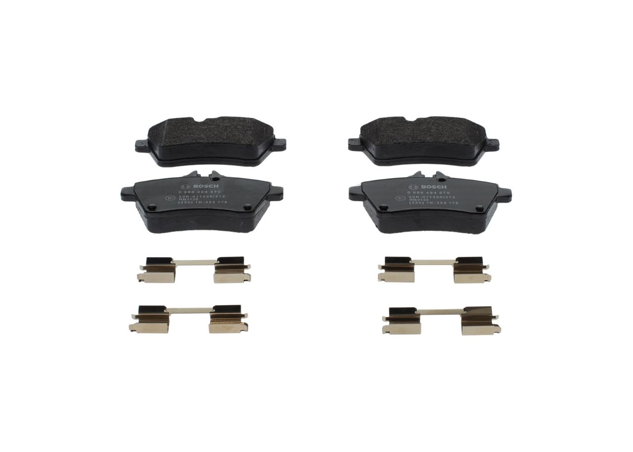 Гальмівні колодки дискові BOSCH 0986494570 - zapix