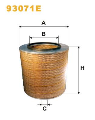 Повітряний фільтр WIX FILTERS 93071E - zapix