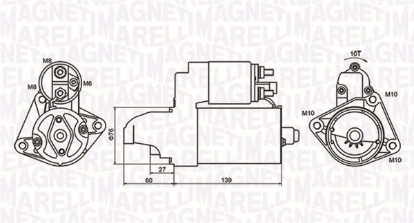 Стартер MAGNETI MARELLI 063721050010 - zapix