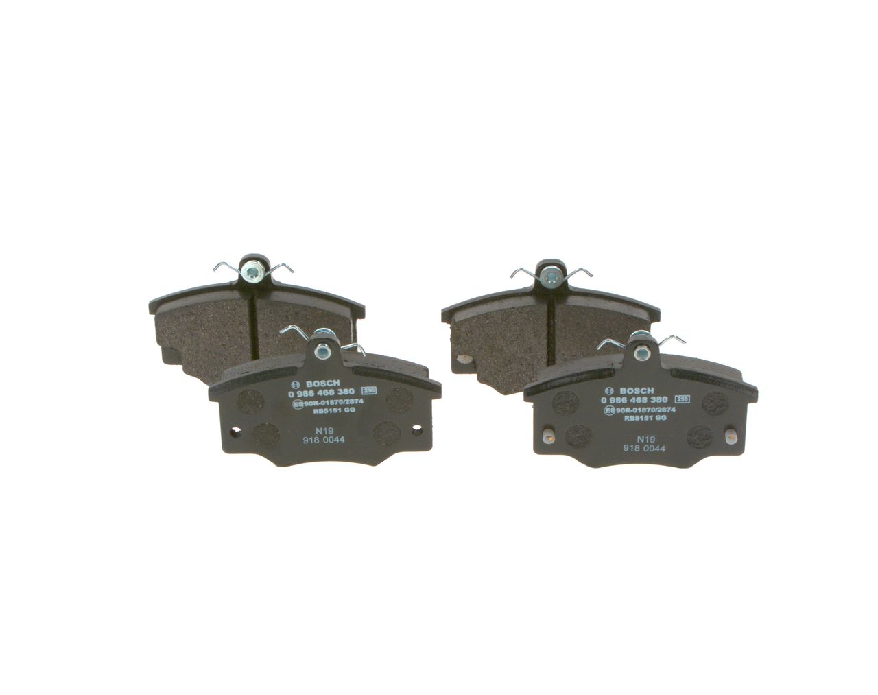 Гальмівні колодки дискові BOSCH 0986468380 - zapix