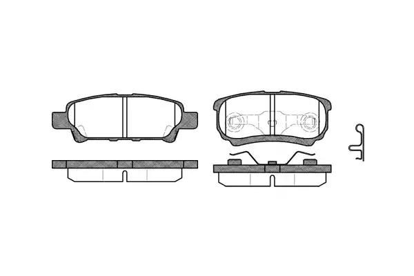 Гальмівні колодки дискові WOKING P1151302 - zapix