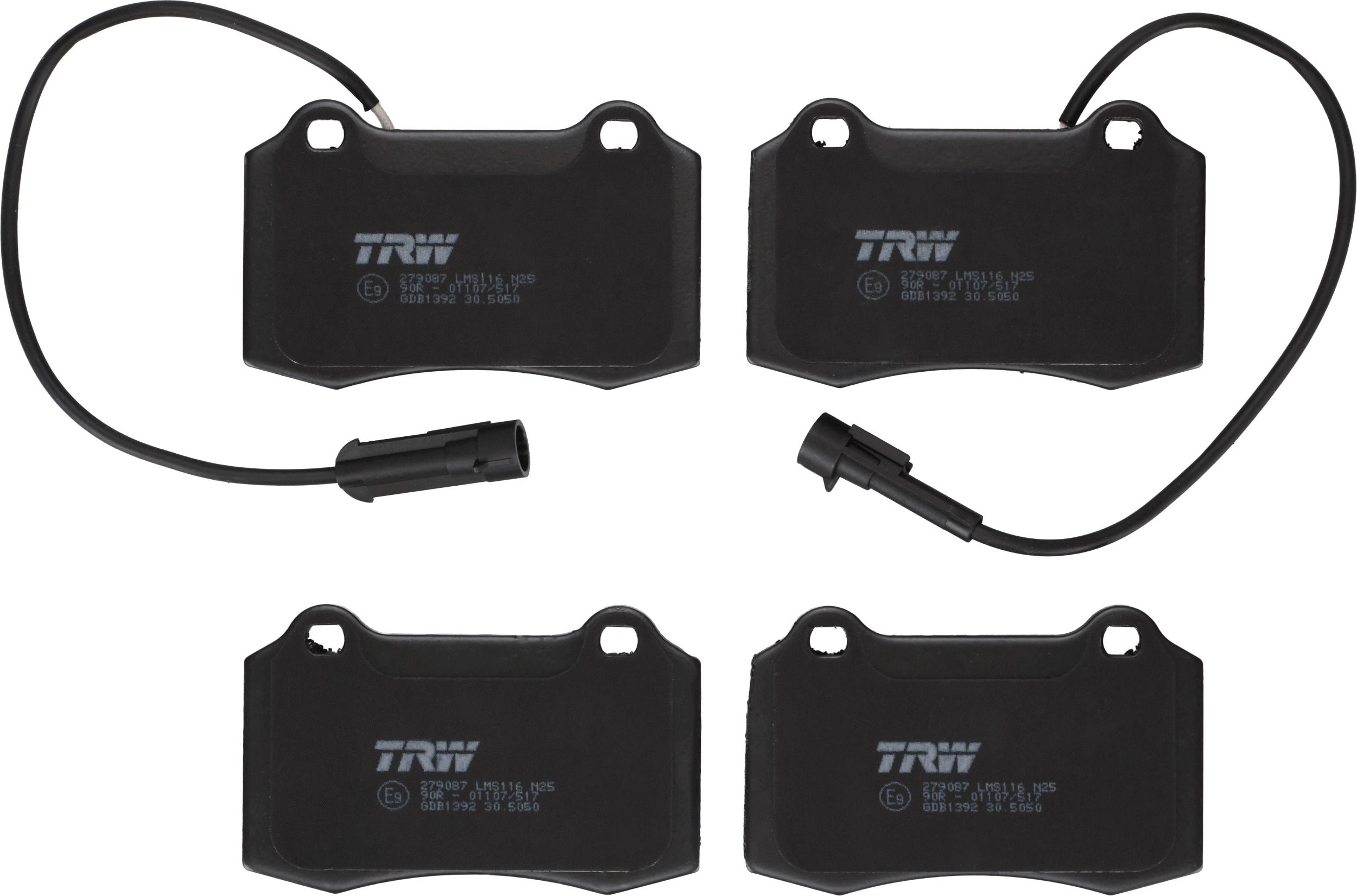 Гальмівні колодки дискові TRW GDB1392 - zapix