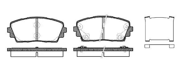 Гальмівні колодки дискові WOKING P1581302 - zapix