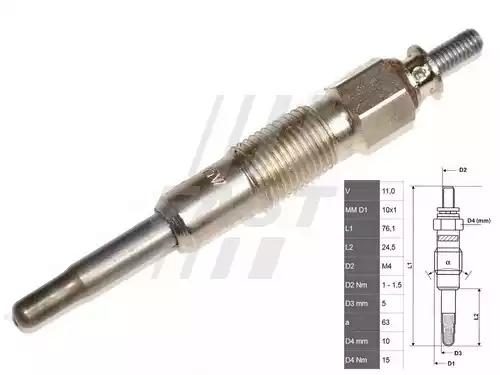 Свічка розжарювання FAST FT82705 - zapix