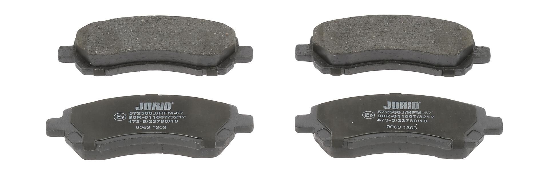 Гальмівні колодки дискові JURID 572566J - zapix