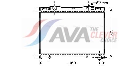 Радіатор охолодження двигуна AVA QUALITY COOLING KAA2133 - zapix
