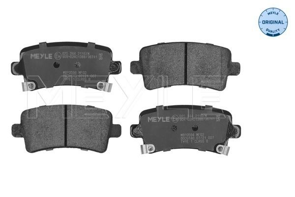 Гальмівні колодки дискові MEYLE 0252442116W - zapix
