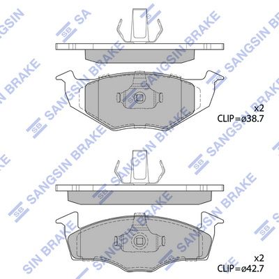 Гальмівні колодки дискові HI-Q SP1857 - zapix
