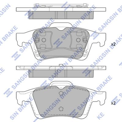 Гальмівні колодки дискові HI-Q SP1834 - zapix
