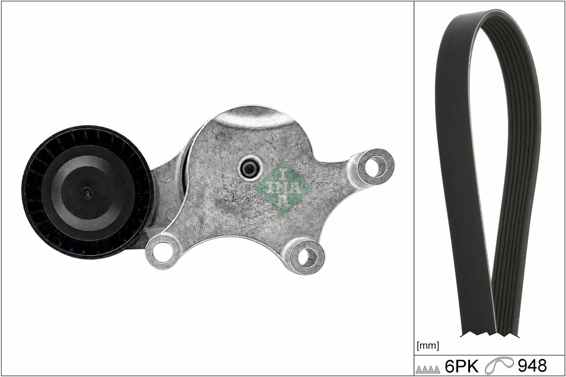 Комплект поліклинових ременів SCHAEFFLER INA 529057710 - zapix