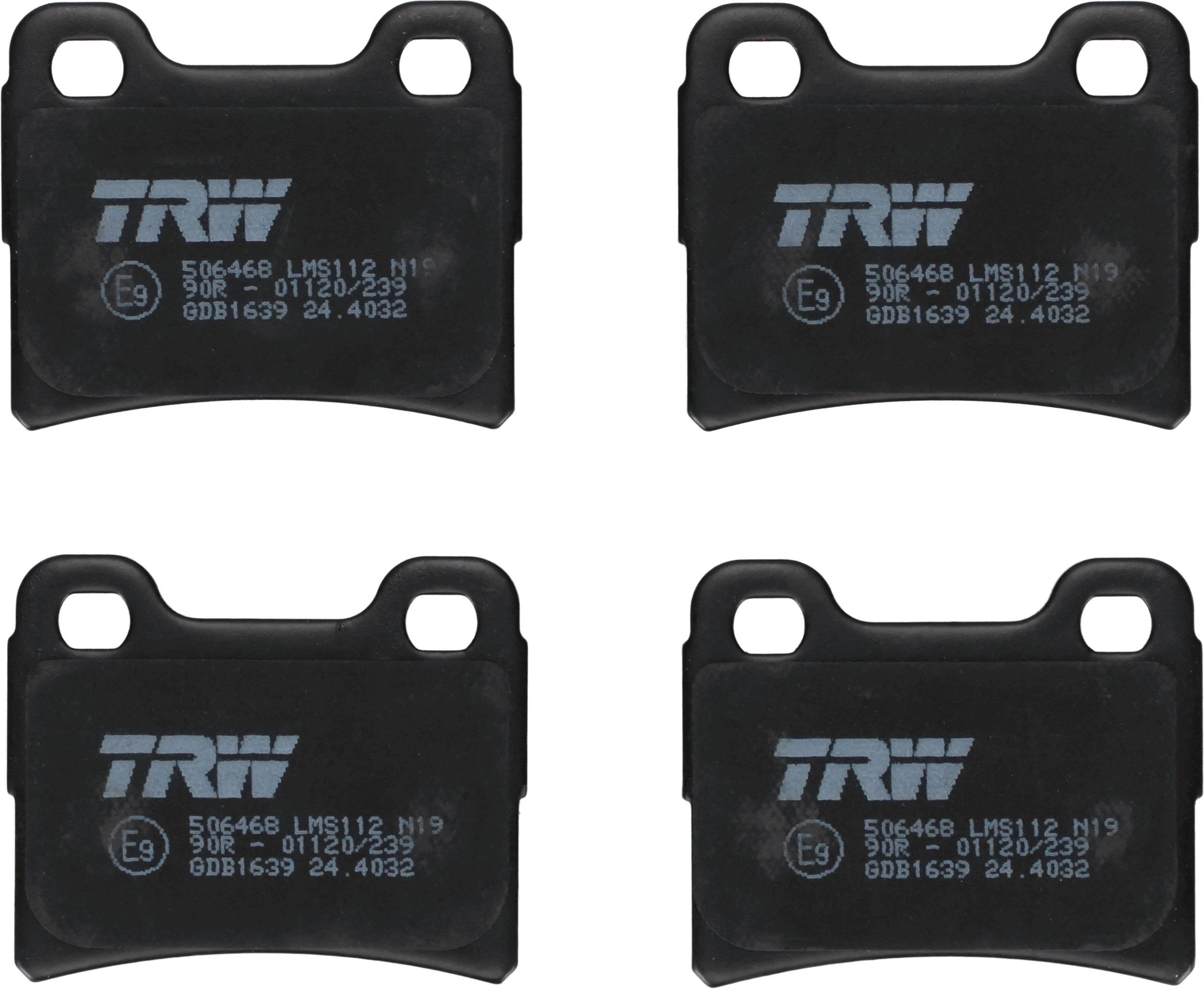 Гальмівні колодки дискові TRW GDB1639 - zapix