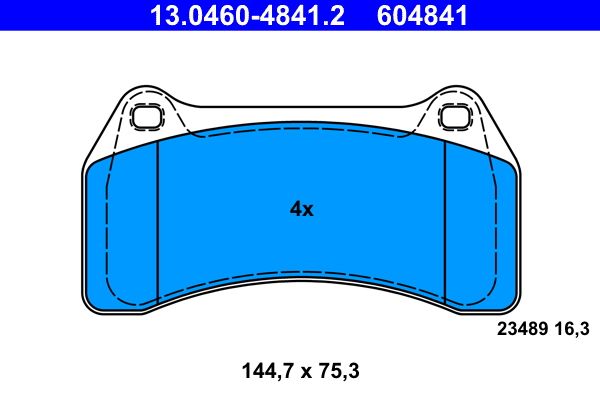 Гальмівні колодки дискові ATE 13046048412 - zapix