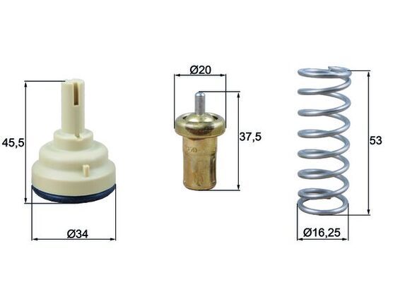 Термостат MAHLE TX181105D - zapix