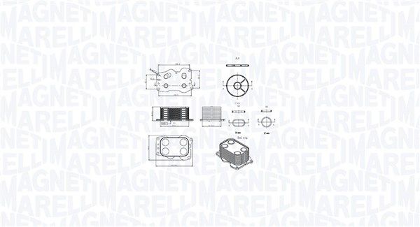 Оливний радіатор двигуна MAGNETI MARELLI 350300000900 - zapix