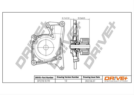 Помпа системи охолодження DR!VE+ DP231010119 - zapix