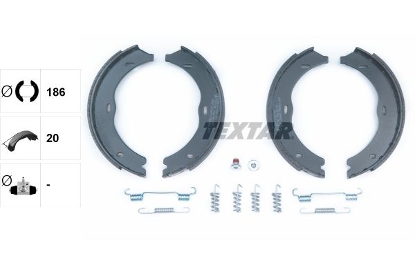 Гальмівні колодки ручника (барабанні) TEXTAR 91061900 - zapix