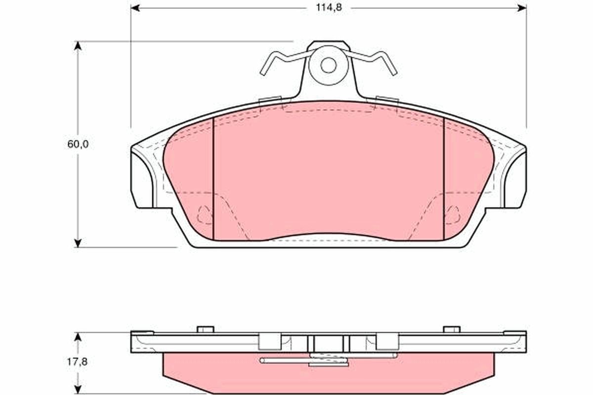 Гальмівні колодки дискові TRW GDB859 - zapix