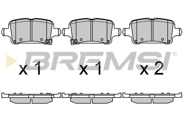 Гальмівні колодки дискові BREMSI BP3723 - zapix