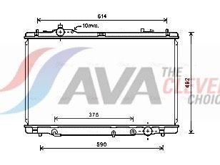 Радіатор охолодження двигуна AVA QUALITY COOLING TO2615 - zapix