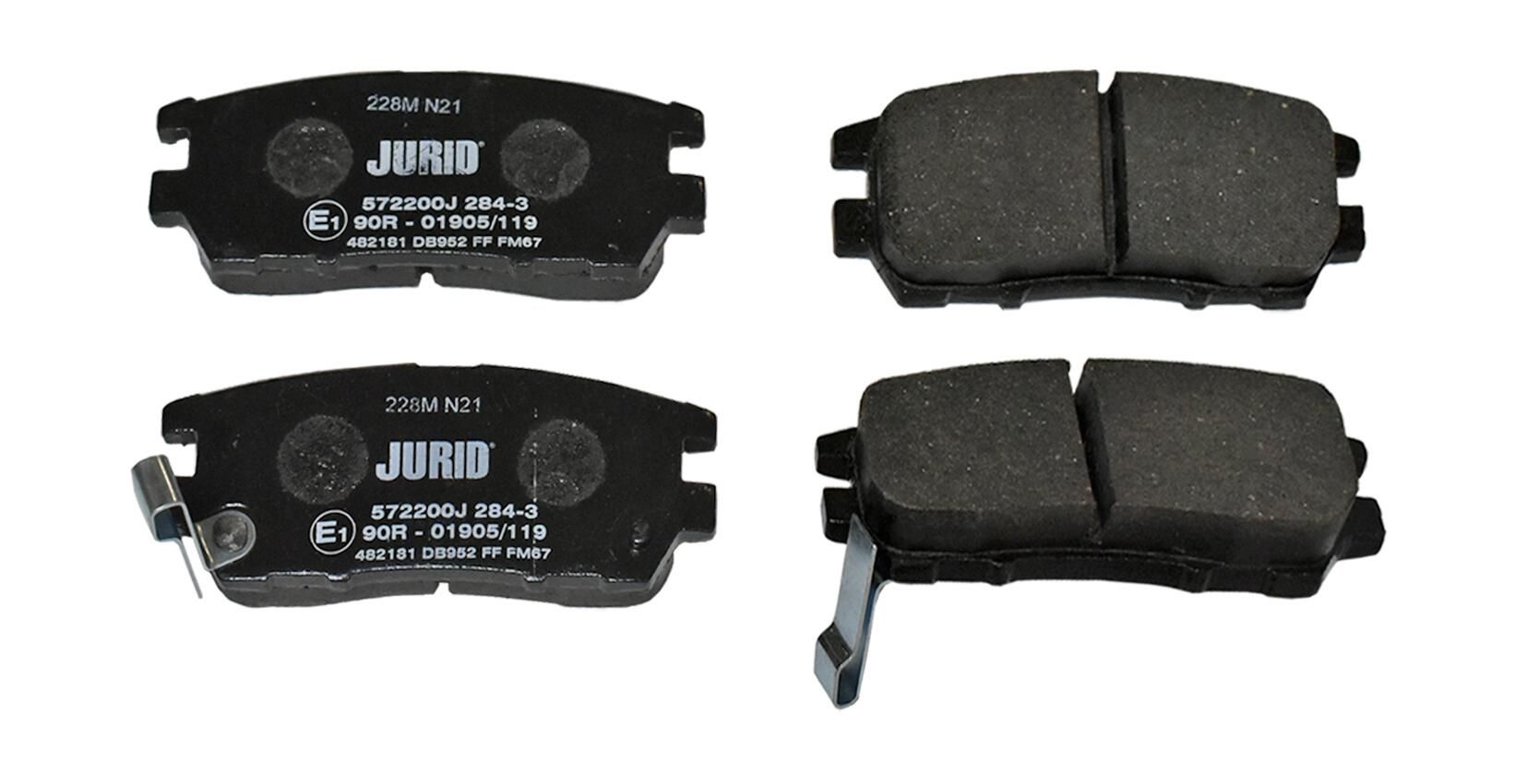 Гальмівні колодки дискові JURID 572200J - zapix