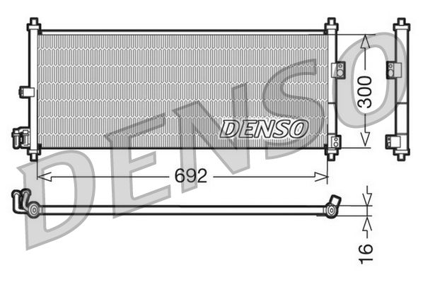Радіатор кондиціонера DENSO DCN46011 - zapix