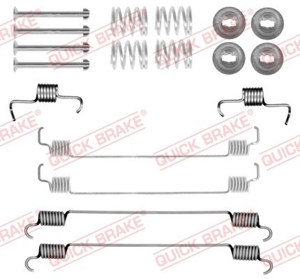 Монтажний комплект барабанних гальмівних колодок QUICK BRAKE 1050058 - zapix