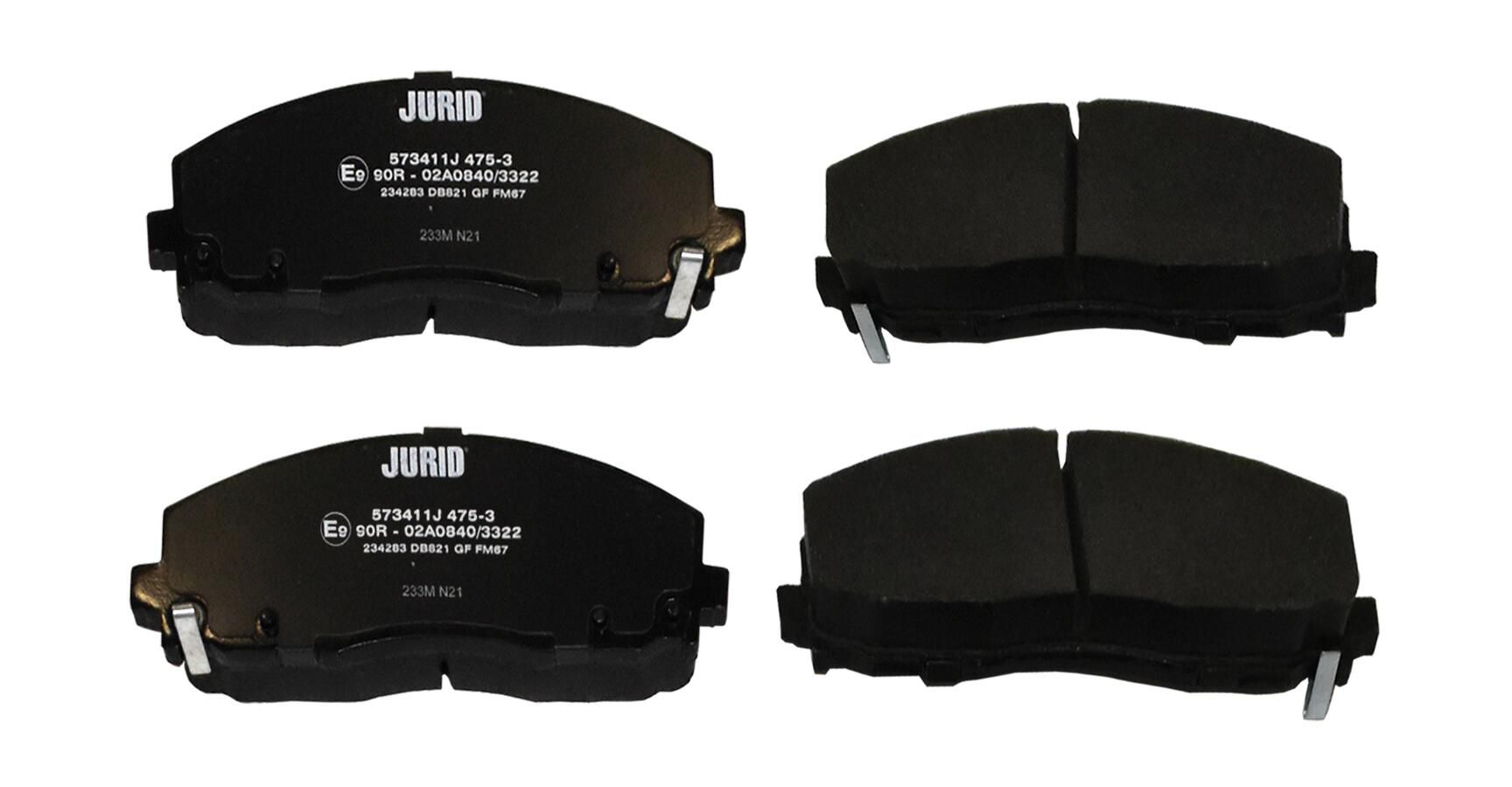 Гальмівні колодки дискові JURID 573411J - zapix