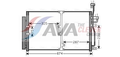 Радіатор кондиціонера AVA QUALITY COOLING OL5425D - zapix
