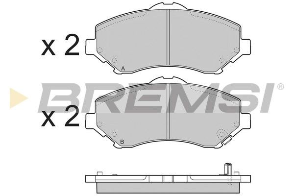 Гальмівні колодки дискові BREMSI BP3396