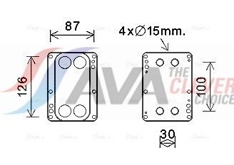 Оливний радіатор двигуна AVA QUALITY COOLING RT3631 - zapix