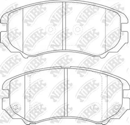 Гальмівні колодки дискові NIBK PN0377 - zapix