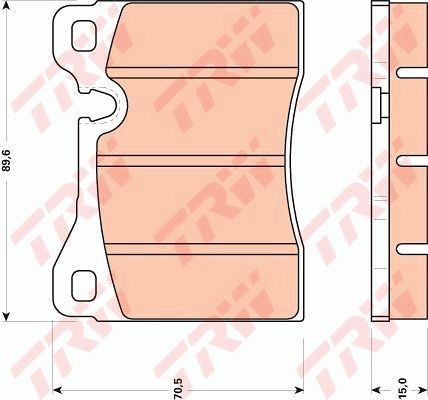 Гальмівні колодки дискові TRW GDB270 - zapix
