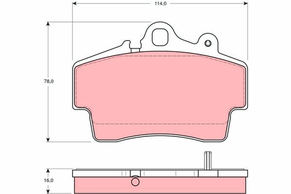 Гальмівні колодки дискові TRW GDB1394 - zapix