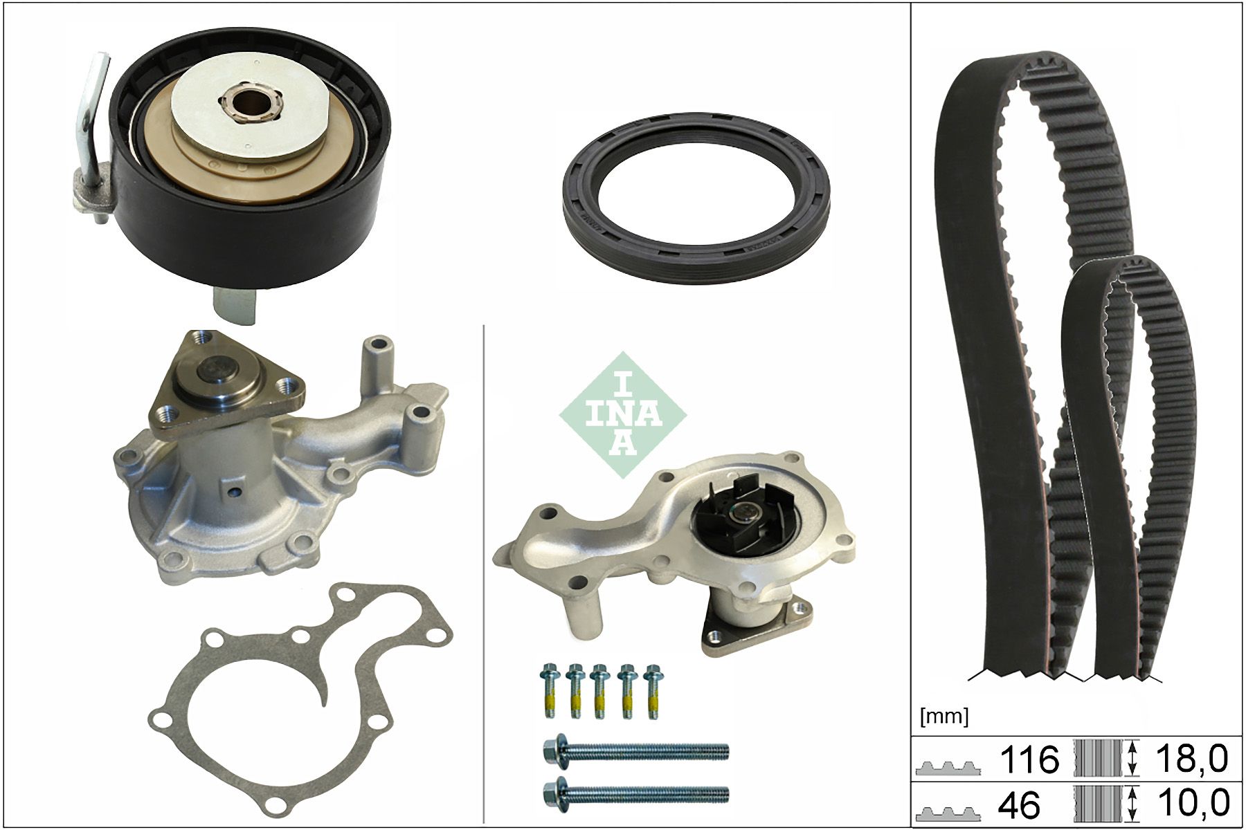 Комплект ременя ГРМ SCHAEFFLER INA 530095930 - zapix